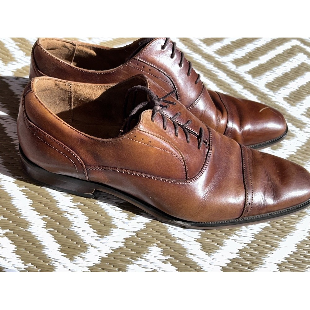 classic Florsheim Cap Toe Oxford Dress Shoes Brown 10.5